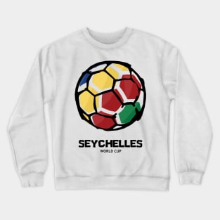 Seychelles Football Country Flag Crewneck Sweatshirt